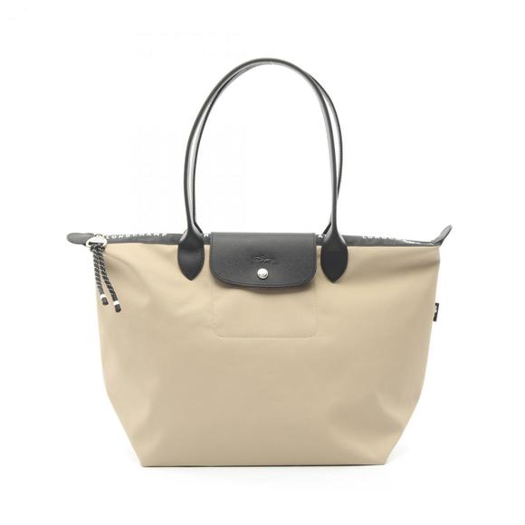 LONGCHAMP Black Leather Tote Bag - Picture 1 of 7